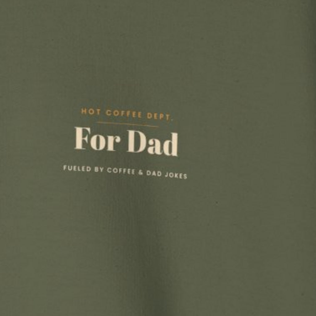 Dad Gift Sweatshirt - Military Green worn by a model | MR7ART