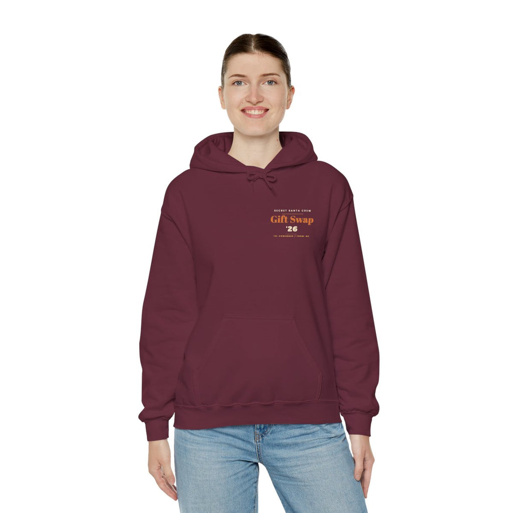 Secret Santa Hoodie - Maroon product photo | MR7ART
